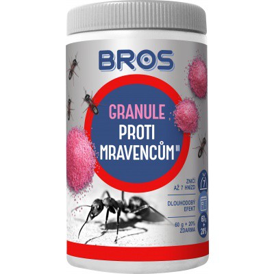 Bros granule proti mravencům 60g | Chemické výrobky - Hubiče, odpuz.hmyzu, šampony pro psy
